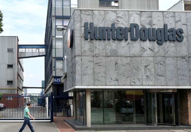 Geen uitkoopprocedure Hunter Douglas