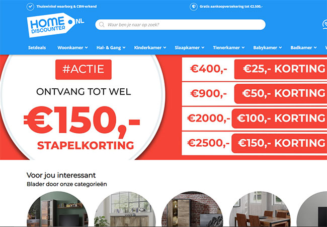 Eerste winkel Home Discounter